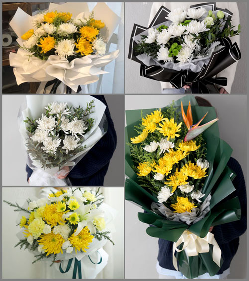 江苏连云港东海县张湾乡瓦口村白事花束代送